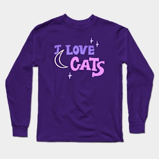 I Love Cats - Dreamy Long Sleeve T-Shirt